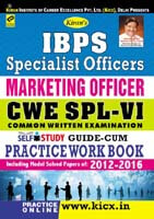 Kirans IBPS Specialist Officers Marketing Officer CWE SPL – VI Self study guide cum practice work Book – English