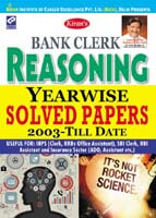 Kirans Bank Clerk Reasoning Yearwise solved papers  2003 – Till date – English