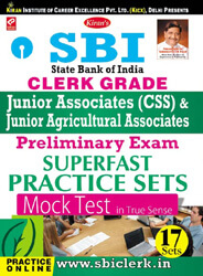 kiran sbi clerk practice set | SBI Clerk Grade Junior Associates CSS Preliminary Exam Superfast Practice Mock Test  English |  1634