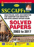 SSC Capfs Cpo Solved Papers 2003 To 2017 Paper I & Paper II English 2170