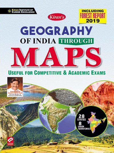 kiran geography of india through maps useful for upsc,competitve exams and academic exams(english medium)(3070)