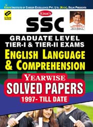 SSC CGL solved papers kiran prakashan  | SSC graduate level tier i tier ii exams english language comprehension year wise solved papers 1997 to till date english | 1898