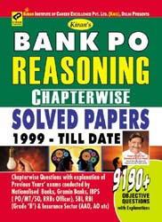 Bank po reasoning kiran prakashan |  1999 Till Date 9190 Objective Questions English 1972