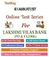 Lakshmi Vilas Bank Probationary Po And Officers  | 1 Month