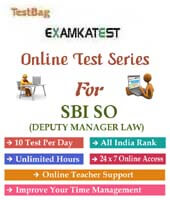 Sbi So (Sbi Specialist Cadre Officer (Deputy Manager Law)) 1 month