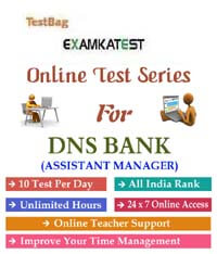 DNS Bank Assistant Manager Recruitment Exam 1 month