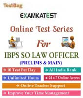 Ibps specialist law officer |  1 month