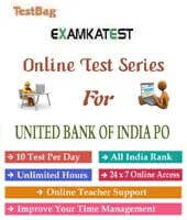 United india bank po online test  | 1 Month