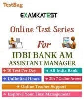 IDBI Assistant Manager Online Test | 3 month