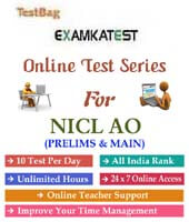 Nicl ao generalist online test  | Prelims - Mains -  1 month