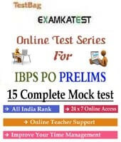 Ibps Po Prelim Mock Test  | 1 month