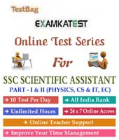 SSC Scientific Assistant online test series | 1 month