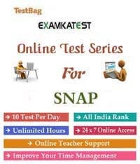 mock test for snap test papers   | 6 Month  