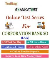 corporation bank so online test series  | 3 month