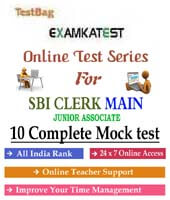 Sbi clerk mains mock test | (Junior Associate And Junior Agriculture) Main Recruitment Exams