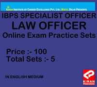 kiran institute of career excellence online mock test | ibps specialist law officer online test series | 5 set