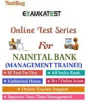Nainital Bank Management Trainees Exam 3 Months