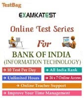 Bank Of India  Recruitment Of Specialist Officers (IT) Exam (3 months)