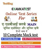 sbi clerical cadre junior associate online test series  | Main Recruitment Exams hindi