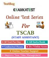 Tscab staff assistant mock test | 1 month