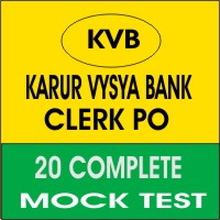 karur vysya bank clerk mock test 